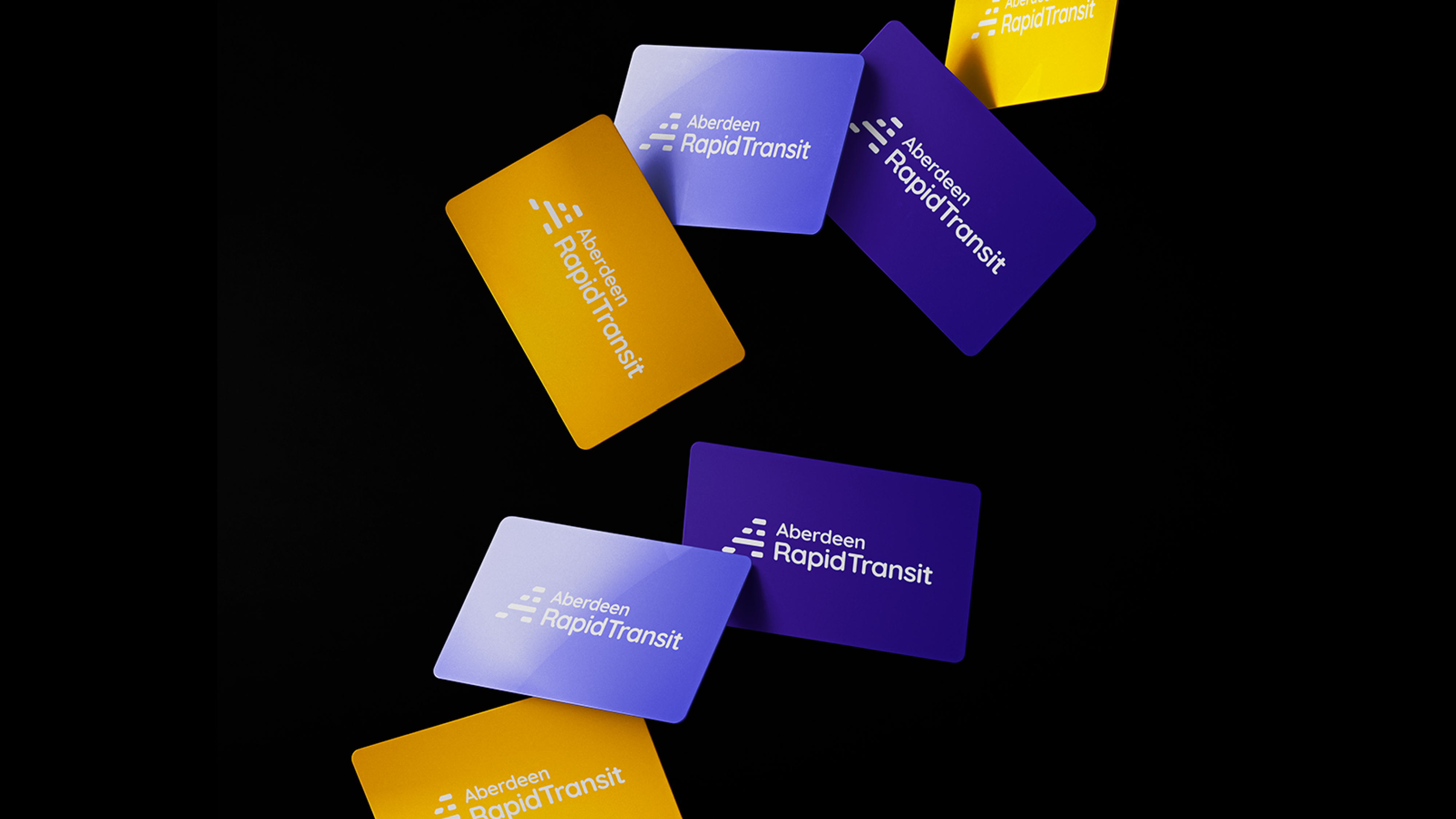 Aberdeen Rapid Transit Logos on Cards